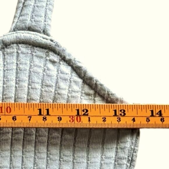 Mango Sleeveless Green Flower Detail Tank Crop Top Shirt. Medium. - Picture 5 of 9